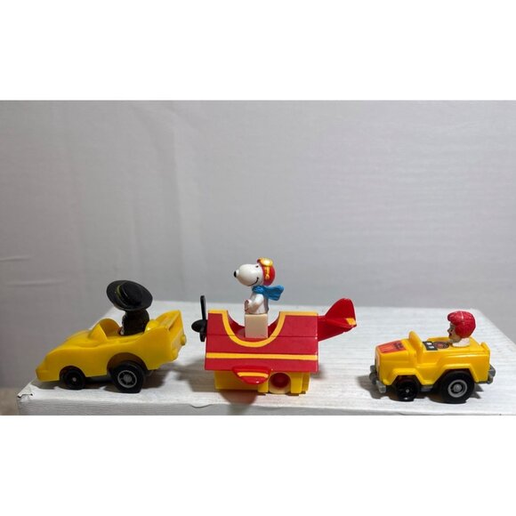 Vintage McDonalds 1990s Snoopy & Friends Happy Meal Toys Set Of 3 - Picture 3 of 12